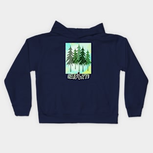 Christmas trees (designed by HeiArts) Kids Hoodie